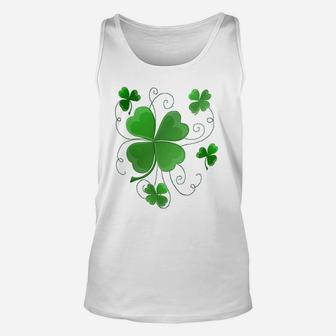 Lucky Shamrocks Just In Time For St Patrick's Day Unisex Tank Top - Thegiftio UK