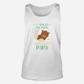 Lustiges Herren Unisex TankTop Ich schlafe, esse, pups - Premium Papa Unisex TankTop - Seseable