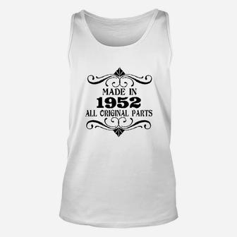 Made In 1952 All Original Parts Gray Unisex Tank Top | Crazezy CA