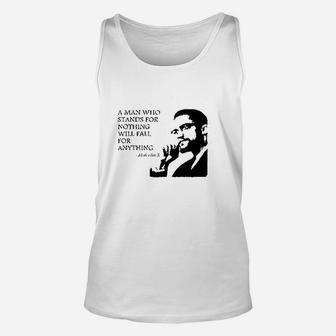 Man Who Stands For Nothing Fall For Anything Unisex Tank Top | Crazezy DE