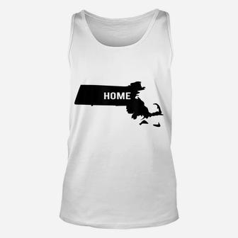 Massachusetts Is Home Boston Berkshires Cape Cod Love Gift Unisex Tank Top | Crazezy