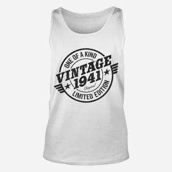 Mens 80 Year Old Car Lover Vintage Classic Car 1941 80Th Birthday Unisex Tank Top | Crazezy