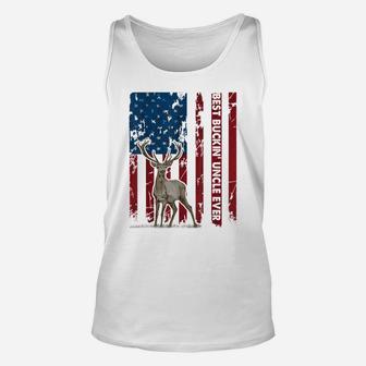 Mens Best Buckin' Uncle Ever Deer Hunting Tshirt Fathers Day Gift Unisex Tank Top | Crazezy DE