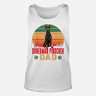 Mens Best Doberman Dad Father's Day Shirt Dog Lover Owner Unisex Tank Top | Crazezy