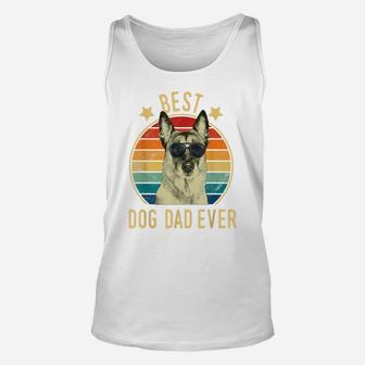Mens Best Dog Dad Ever Belgian Malinois Father's Day Gift Unisex Tank Top | Crazezy