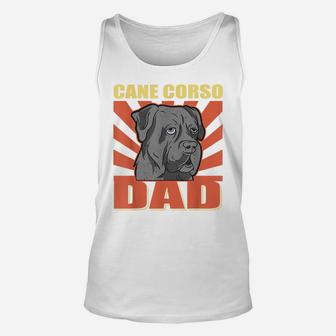 Mens Cane Corso Dad | Dog Owner Cane Corso Unisex Tank Top | Crazezy