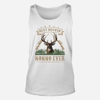 Mens Fathers Day Best Buckin' Nonno Ever Deer Hunting Bucking Unisex Tank Top | Crazezy