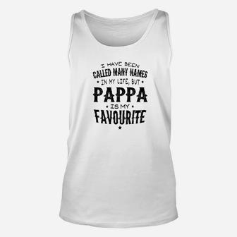 Mens Grandpa Gift Pappa Is My Favorite Name 2men Unisex Tank Top - Thegiftio UK