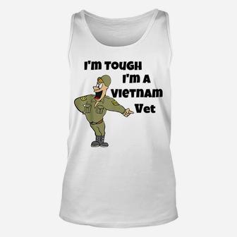 Mens Vietnam Veteran Gift Veterans Day Memorial Day Unisex Tank Top | Crazezy