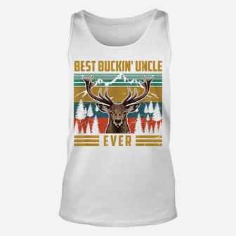 Mens Vintage Best Buckin' Uncle Ever Costume Deer Hunting Unisex Tank Top | Crazezy DE