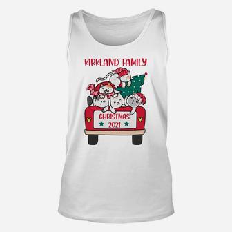 Merry Catmas Christmas Truck Cat Lovers Kirkland Family Unisex Tank Top | Crazezy