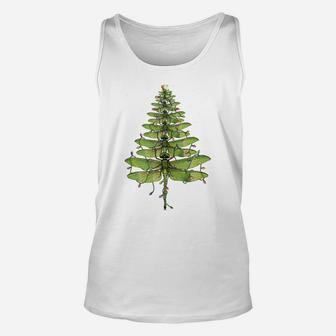 Merry Christmas Insect Lover Xmas Dragonfly Christmas Tree Sweatshirt Unisex Tank Top | Crazezy