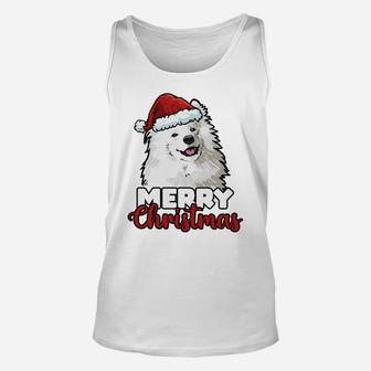 Merry Christmas Samoyed Dog Lover Gift Sweatshirt Unisex Tank Top | Crazezy AU