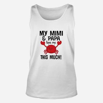 Mimi And Papa Love Me Crab Baby Unisex Tank Top | Crazezy CA