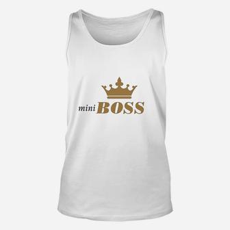 Mini Boss Funny Unisex Tank Top - Thegiftio UK