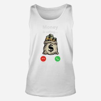 Money Calling Gang Ster Entrepreneur Christmas Hip Hop Gift Unisex Tank Top | Crazezy