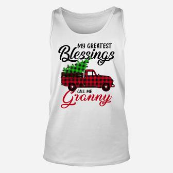 My Greatest Blessings Call Me Granny Xmas Gifts Christmas Unisex Tank Top | Crazezy AU