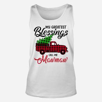 My Greatest Blessings Call Me Mawmaw Xmas Gifts Christmas Sweatshirt Unisex Tank Top | Crazezy CA