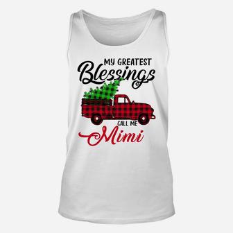 My Greatest Blessings Call Me Mimi Xmas Gifts Christmas Unisex Tank Top | Crazezy DE
