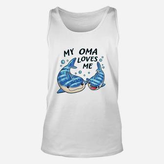 My Oma Loves Me Whale Shark Baby Unisex Tank Top - Thegiftio