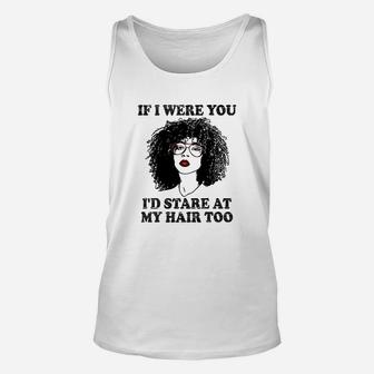 Natural Hair For Black Women Natural Hair Quote Unisex Tank Top | Crazezy UK