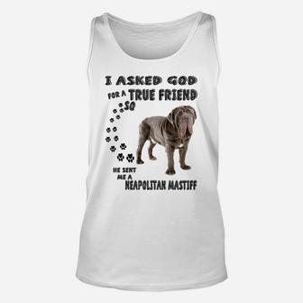 Neapolitan Mastiff Quote Mom Dad, Mastino Napoletano Dog Unisex Tank Top | Crazezy UK