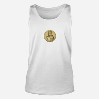 Netsuke Of Rabbit Stirring Elixir Ivory Japanese Art Unisex Tank Top - Thegiftio