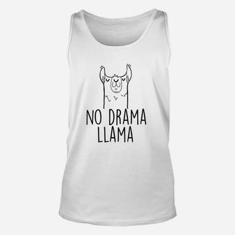 No Drama Llama Unisex Tank Top | Crazezy UK