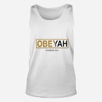 Obey Yah Unisex Tank Top | Crazezy UK