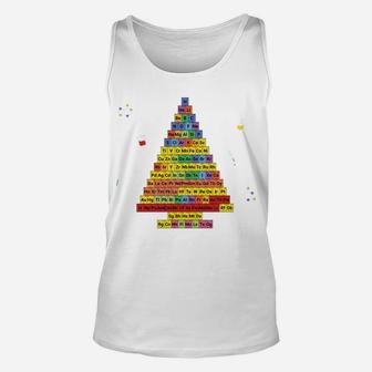 Oh Chemistree - Colorful Periodic Table Christmas Tree Unisex Tank Top | Crazezy