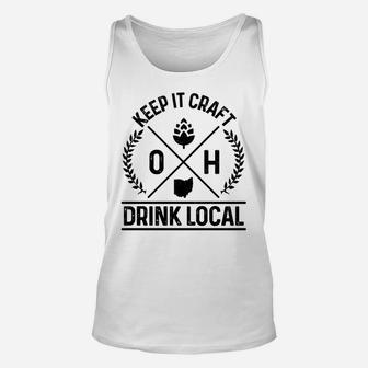 Ohio Drink Local Oh Brewery Brewmaster Craft Beer Brewer Unisex Tank Top | Crazezy DE