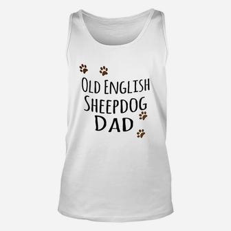 Old English Sheepdog Dad Unisex Tank Top | Crazezy DE