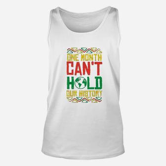 One Month Cant Hold History Kente Black Pride Unisex Tank Top - Thegiftio