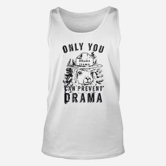 Only You Can Prevent Drama Llama Unisex Tank Top | Crazezy UK