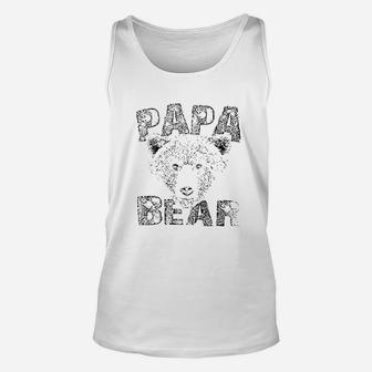 Papa Bear Fathers Day Unisex Tank Top | Crazezy