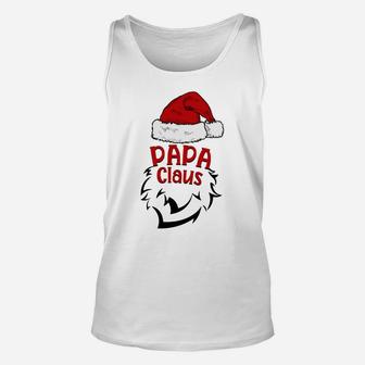 Papa Claus Merry Christmas Dad Santa Claus Head Sweatshirt Unisex Tank Top | Crazezy