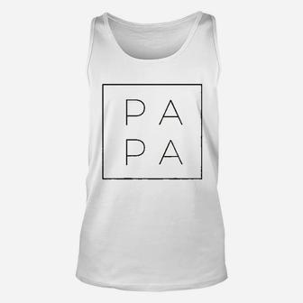 Papa Fathers Day Unisex Tank Top | Crazezy CA