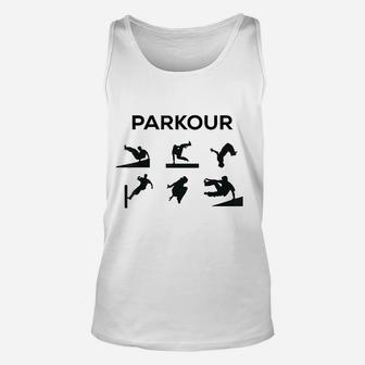 Parkour Silhouette Street Acrobat Gymnast But Cooler Unisex Tank Top | Crazezy