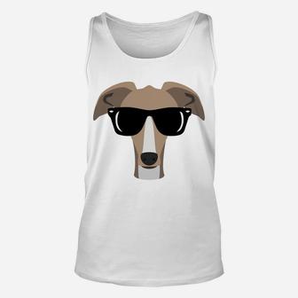 Paws Up Greyhound Dog Mom Dad In Sunglasses Sweatshirt Unisex Tank Top | Crazezy AU