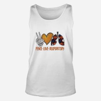 Peace With Love Respiratory Unisex Tank Top | Crazezy CA