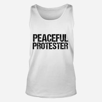 Peaceful Protester Unisex Tank Top | Crazezy UK