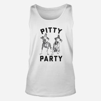 Pitty Party Pitbull Dog Unisex Tank Top | Crazezy
