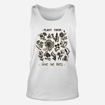 Plant These Save The Bees Unisex Tank Top | Crazezy DE