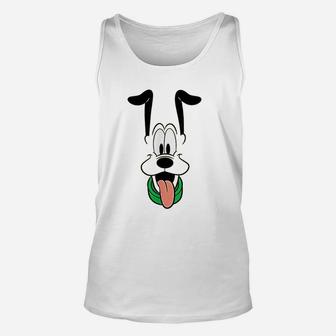 Pluto Big Face Ears Up Unisex Tank Top - Thegiftio UK