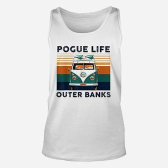 Pogue Life Outer Banks Retro Vintage Unisex Tank Top | Crazezy