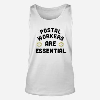 Postal Workers Are Essential Unisex Tank Top | Crazezy CA