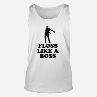 Poster Foundry Floss Like A Boss Dance Silhouette Unisex Tank Top | Crazezy