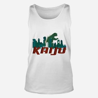 Poster Foundry Kaiju Destroying The City Unisex Tank Top - Thegiftio