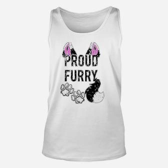 Proud Furry Tail And Ears Unisex Tank Top | Crazezy