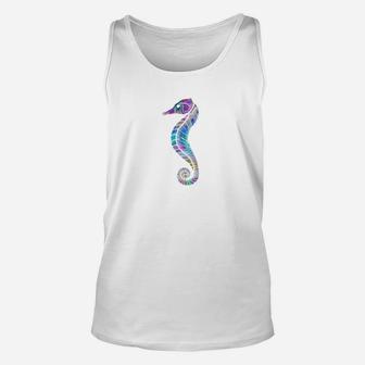 Psychedelic Seahorse Trippy Psychedelic Clothing Unisex Tank Top - Thegiftio UK